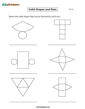 Nets Of D Figures Worksheets