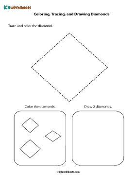 Tracing, Coloring, and Drawing Diamonds