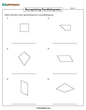 Identifying Parallelograms without Measures 1