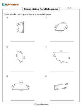 Recognizing Parallelograms with Measures 1