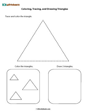 Tracing, Coloring, and Drawing Triangles