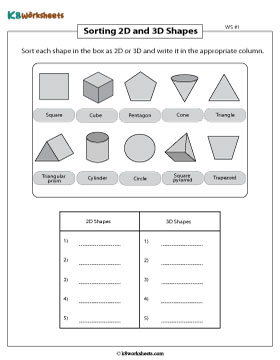 Categorizing Plane and Solid Shape | Standard 1