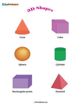 Basic 3D Shapes Chart