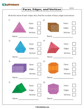 Writing the number of Faces, Edges, and Vertices 1