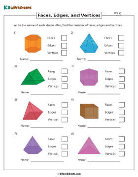 Writing the number of Faces, Edges, and Vertices 2