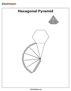 Foldable Net of a Hexagonal Pyramid