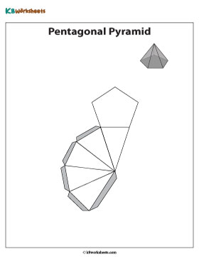 Foldable Net of a Pentagonal Pyramid