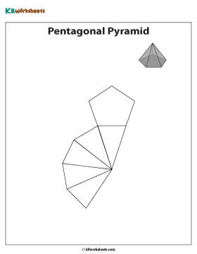 Net of a Pentagonal Pyramid | Chart