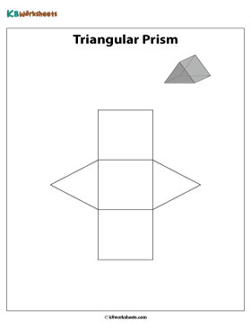 Net of a Triangular Prism | Printable Chart