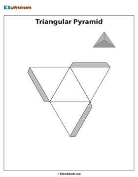 Foldable Net of a Triangular Pyramid