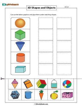 Identifying 3D Shapes in Real-Life Objects | Cut and Glue 1