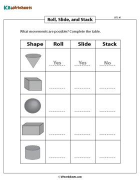 Roll, Slide, and Stack | Completing the Table 1