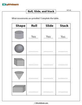 Roll, Slide, and Stack | Completing the Table 2