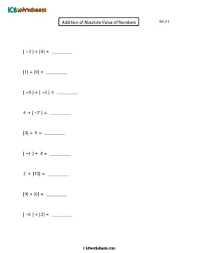 Adding Absolute Value 1