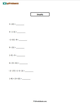 Absolute Value Addition and Subtraction