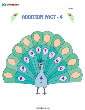 Addition Facts: 4 - 3