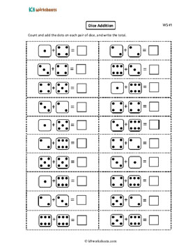 Addition Using Dice 1