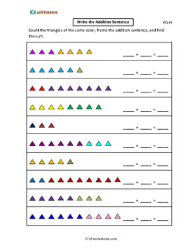 Writing Addition Sentences 1