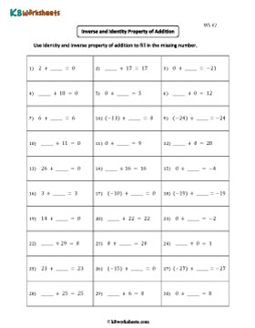 Using the Identity and Inverse Properties 2