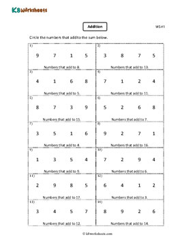 Circling Numbers 1