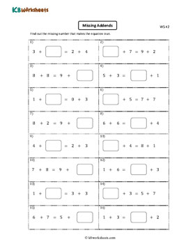 Addition Equations 2