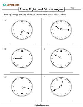 Types of Angles in Clocks 1