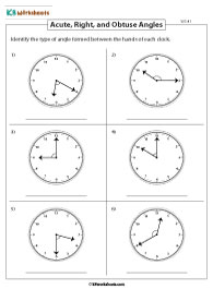 Acute, Right, and Obtuse Angles