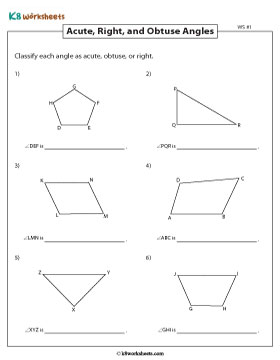 Angles in Shapes 1