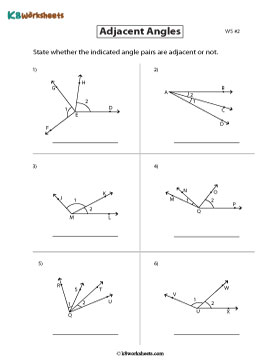 Identifying Adjacent Angles 2