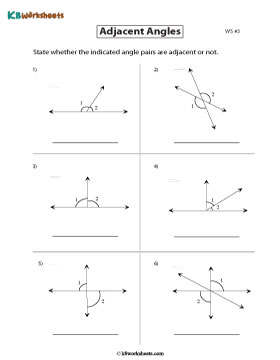 Identifying Adjacent Angles 3