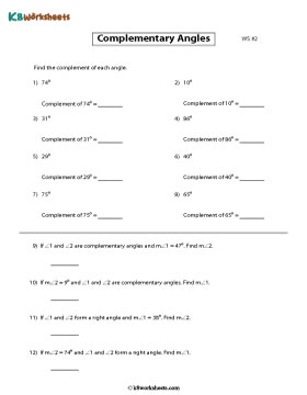 Finding Complementary Angles 2