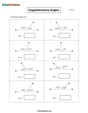 Supplementary Angles and Linear Expressions 1