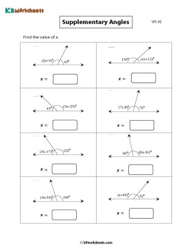 Supplementary Angles and Linear Expressions 2