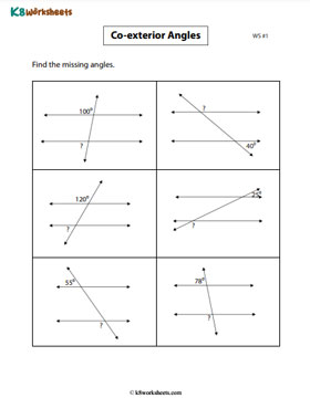 Write the Missing Angles | Co-Exterior 1