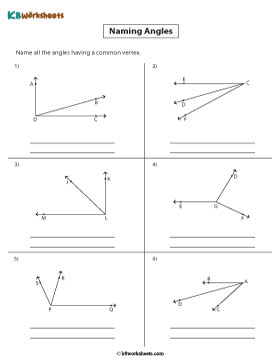 Naming Angles | Common Vertex