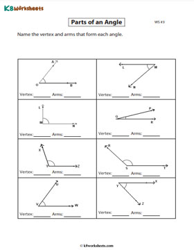 Naming the Vertex and Arms - Level 1 - 3