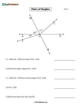 Identify the Pairs of Angles 1