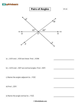 Identify the Pairs of Angles 4