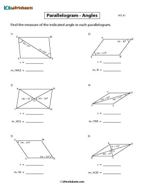 Finding the Indicated Angles 1