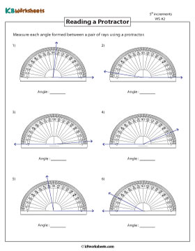 Reading a Protractor | 5-Degree Increments 2