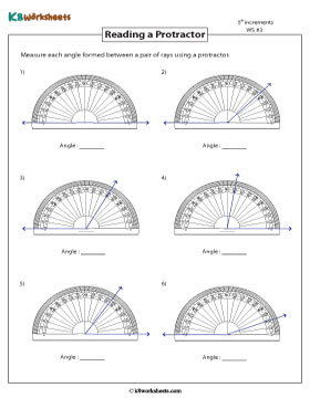 Reading a Protractor | 5-Degree Increments 3