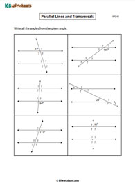 Two Parallel Lines Cut by a Transversal