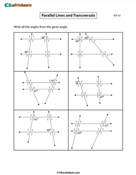 Write all the Missing Angles 2