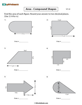 Area of Compound Shapes | Adding Areas - Customary 2