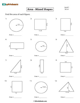 Finding the Area of Mixed Shapes | Level 1 - Customary 1