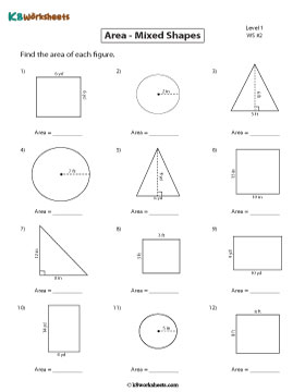 Finding the Area of Mixed Shapes | Level 1 - Customary 2