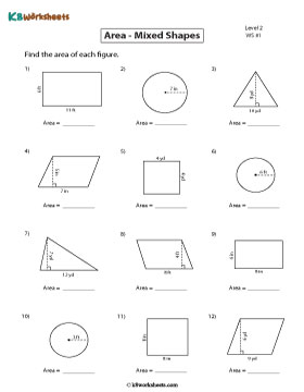 Finding the Area of Mixed Shapes | Level 2 - Customary 1