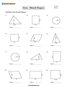 Finding the Area of Mixed Shapes | Level 2 - Customary 2