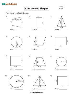 Finding the Area of Mixed Shapes | Level 3 - Customary 1