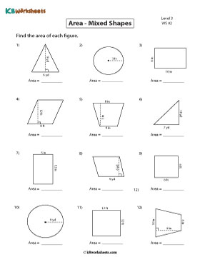 Finding the Area of Mixed Shapes | Level 3 - Customary 2